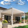 Pergola Bioclimatique AVANOA lames parallèles blanc