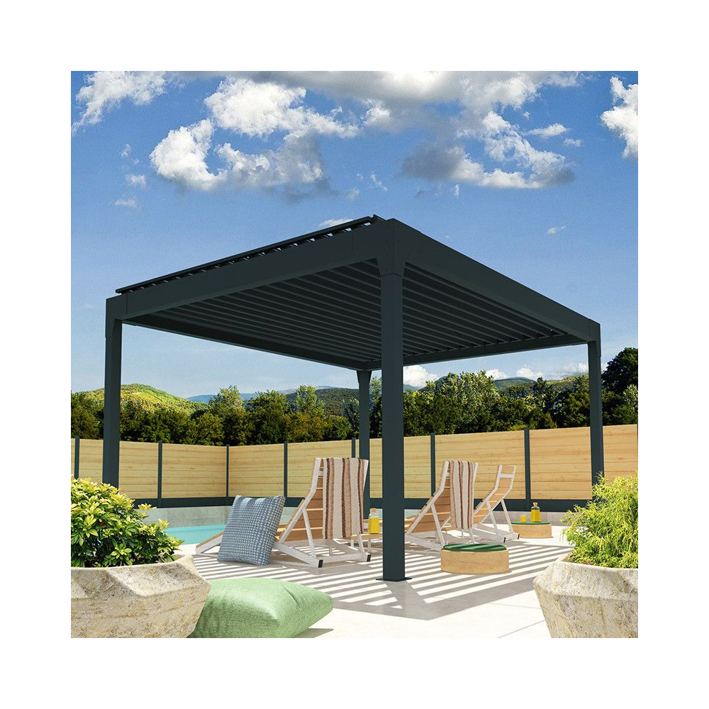 Pergola Bioclimatique AVANOA îlot gris
