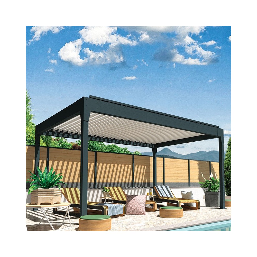 Pergola bioclimatique HELY îlot mixte