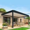 Pergola bioclimatique HELY perpendiculaire mixte