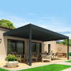 Pergola bioclimatique HELY perpendiculaire gris
