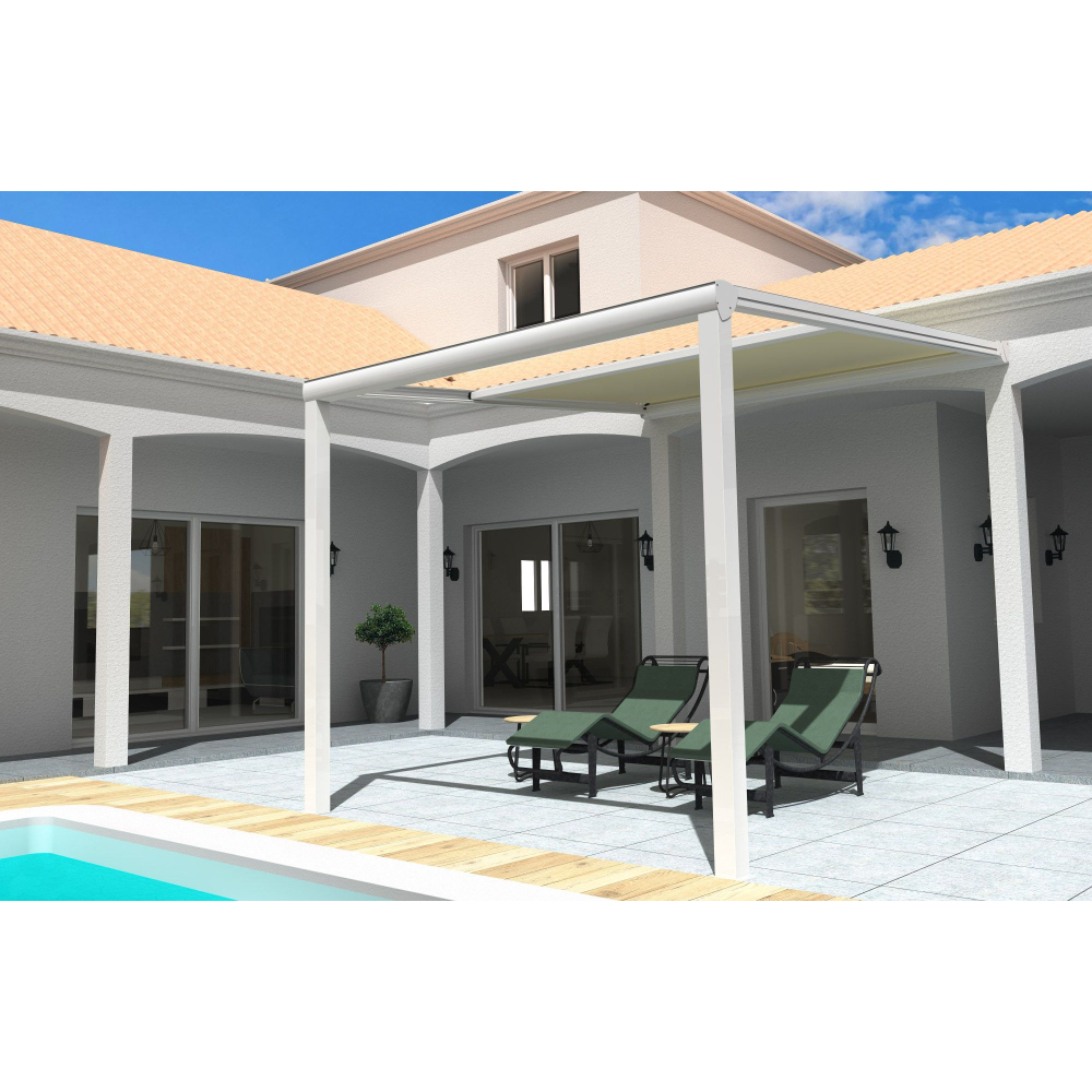 Pergola toile TILA adossée - 2