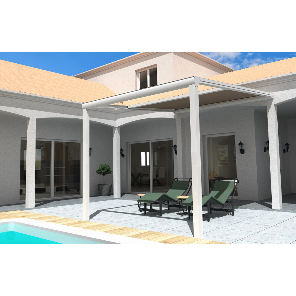 Pergola toile TILA adossée - 3