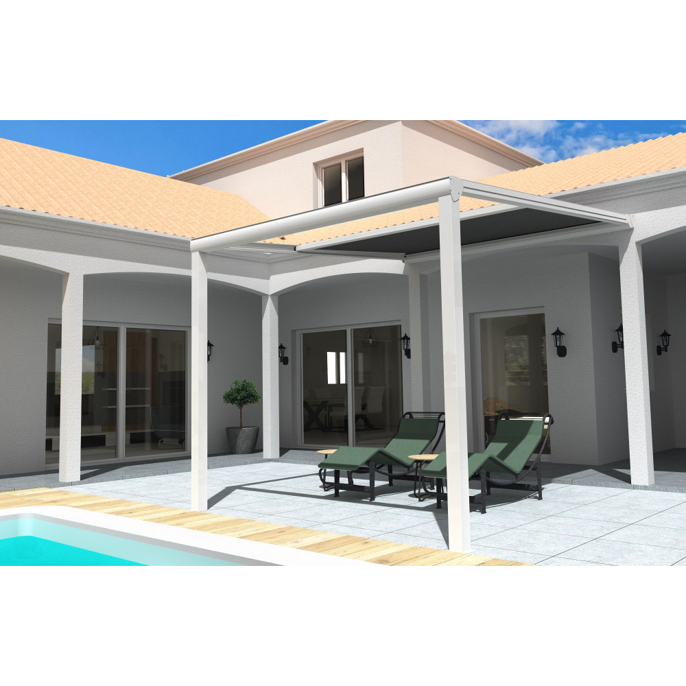 Pergola toile TILA adossée - 4