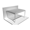 Pergola bioclimatique HELY perpendiculaire 4,09x4,50m Vérin à télécommande Alia Productions - 7
