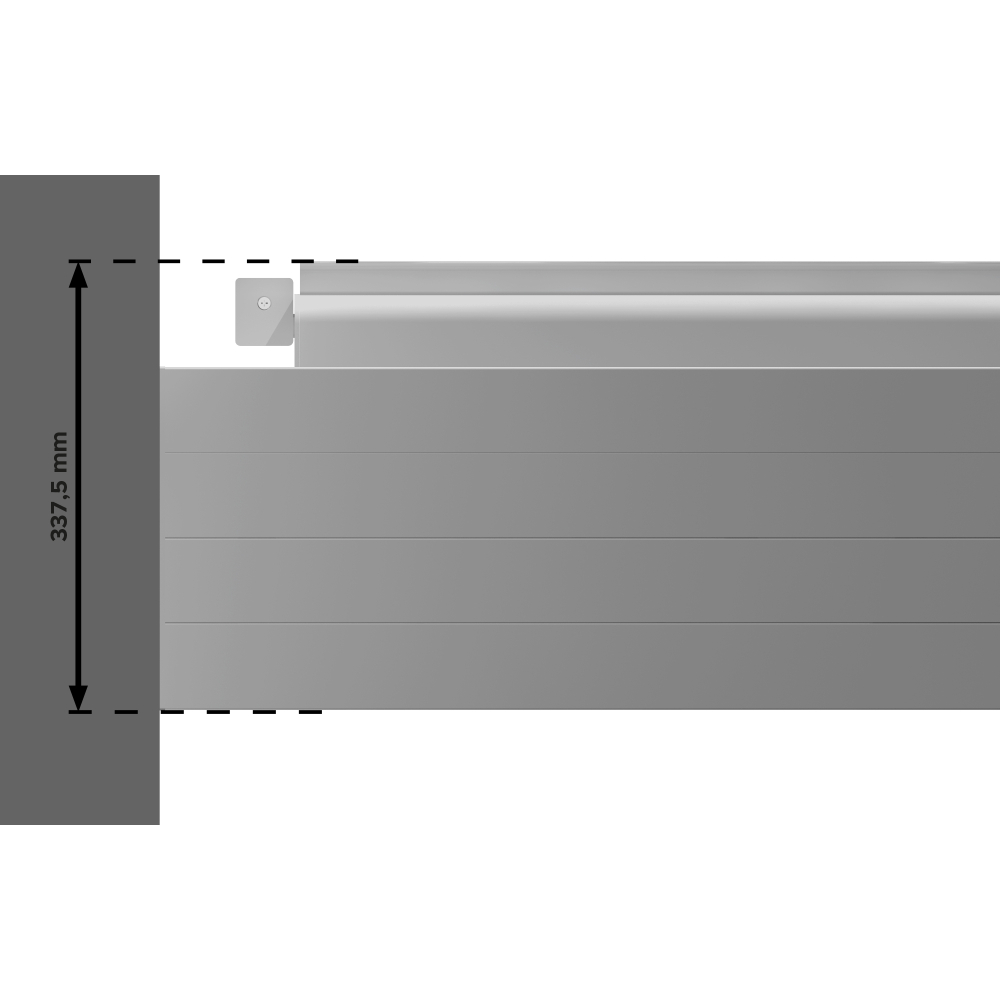 Pergola bioclimatique HELY perpendiculaire 4,09x4,50m Vérin à télécommande Alia Productions - 8