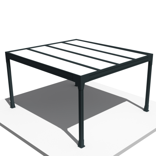 Pergola HAPESIRE Isotoit® îlot gris 2