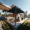 Pergola bioclimatique HELY îlot 4,00x3,930m Vérin à télécommande Alia Productions - 5
