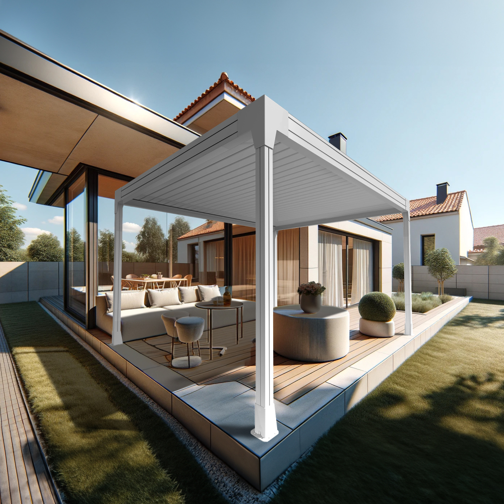 Pergola bioclimatique HELY îlot sur-mesure Alia Productions - 7