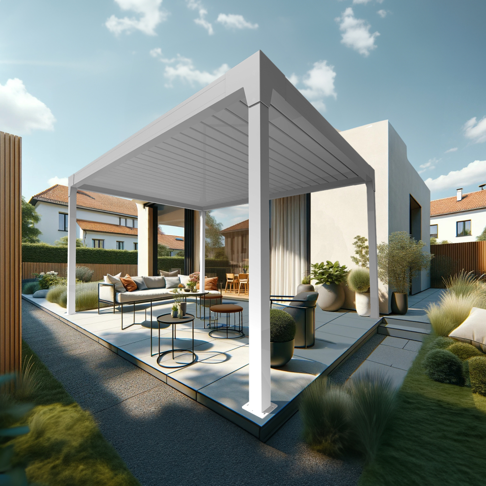 Pergola Bioclimatique AVANOA îlot sur-mesure Alia Productions - 6