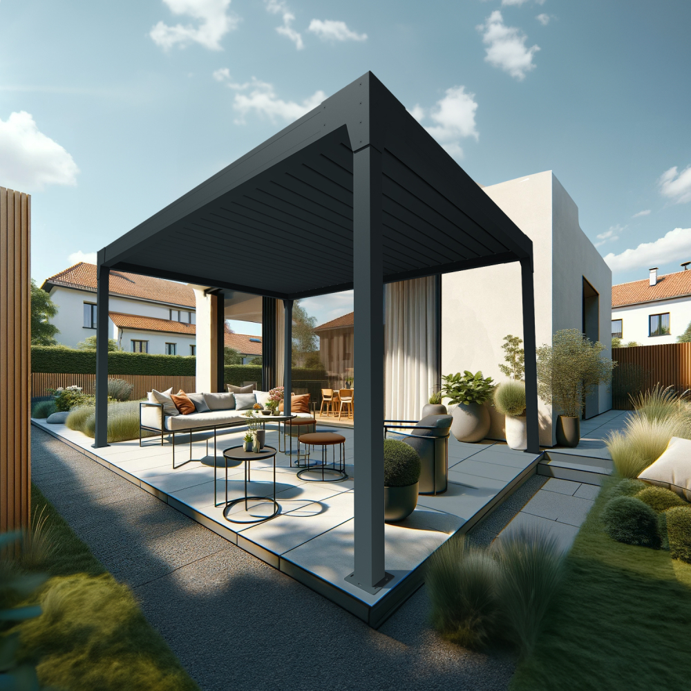 Pergola Bioclimatique AVANOA îlot sur-mesure Alia Productions - 8