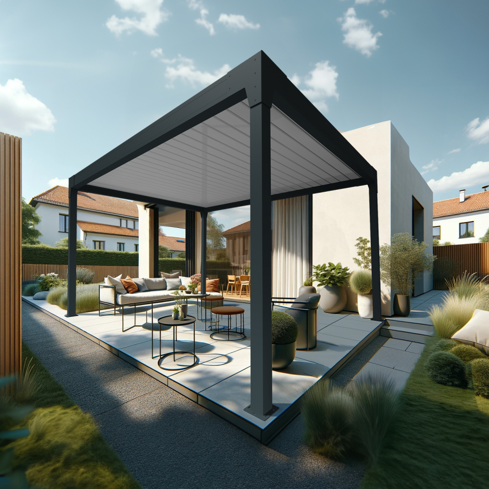 Pergola Bioclimatique AVANOA îlot sur-mesure Alia Productions - 10