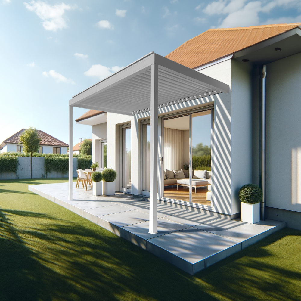 Pergola Bioclimatique AVANOA perpendiculaire sur-mesure Alia Productions - 7