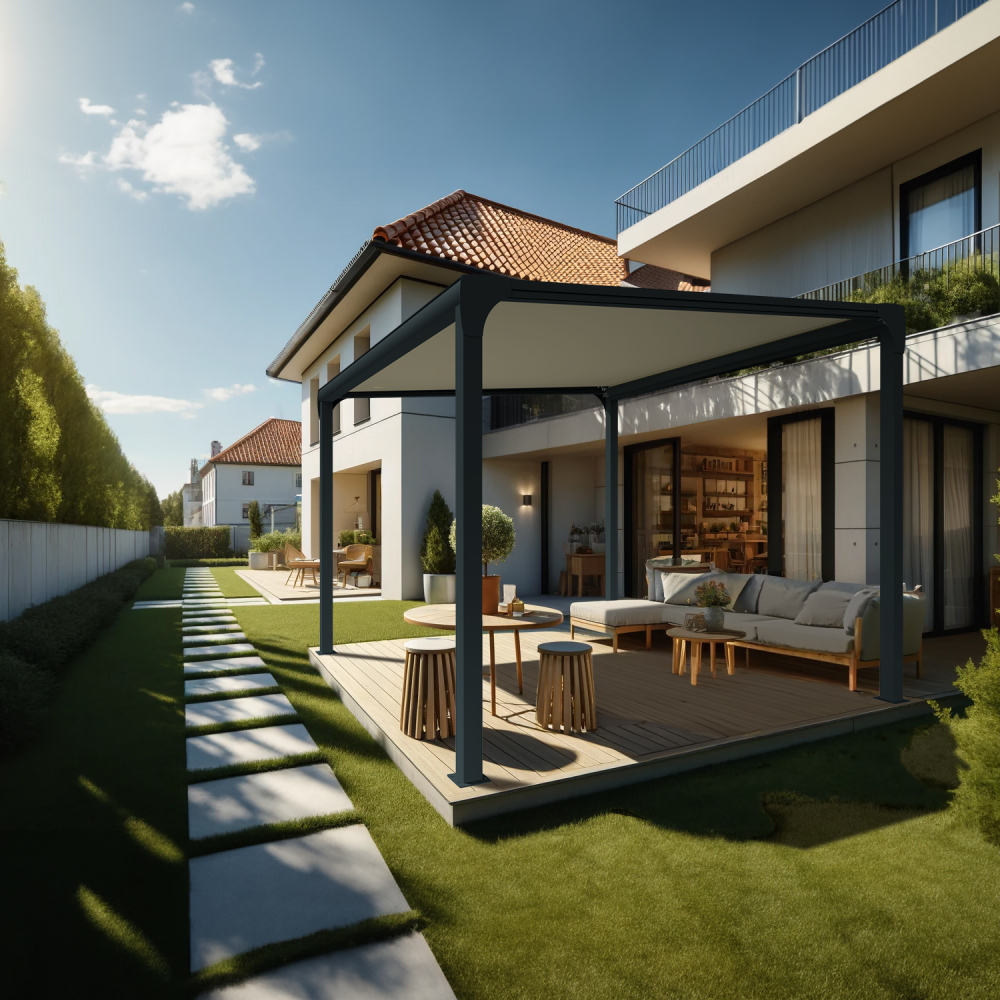 Pergola toile TILA îlot sur-mesure Alia Productions - 24