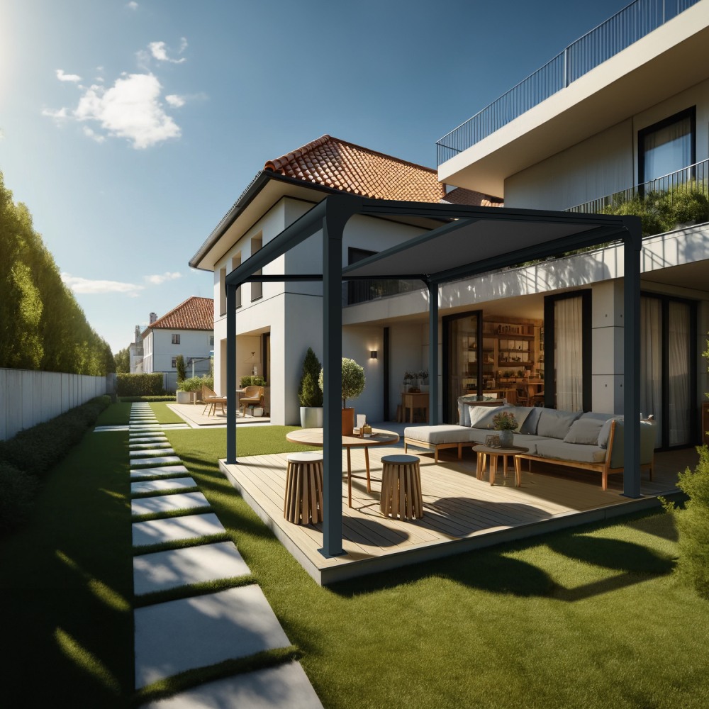 Pergola toile TILA îlot sur-mesure Alia Productions - 29