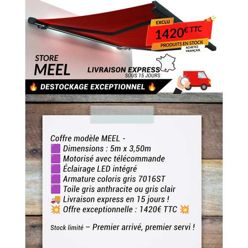 Store banne coffre MEEL 5,00x3,50m - 21