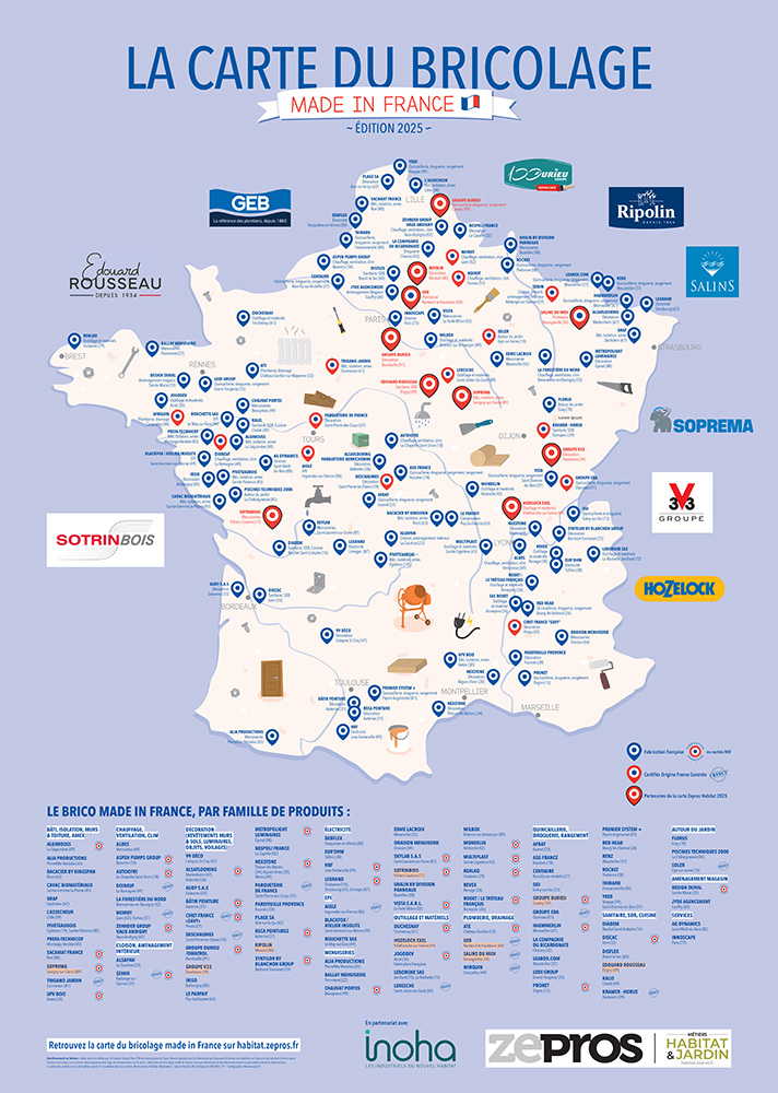 Carte du bricolage 2025