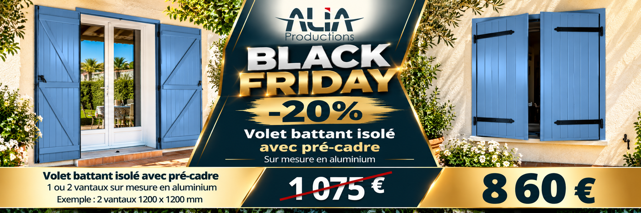Black Friday Volet battant isolé -20%