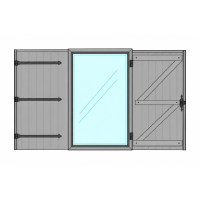 Écharpe penture 2 battants porte